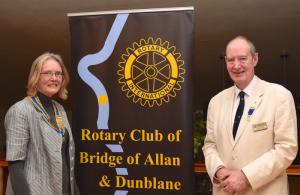 Incoming President Mary Fraser with Past President Peter Farr